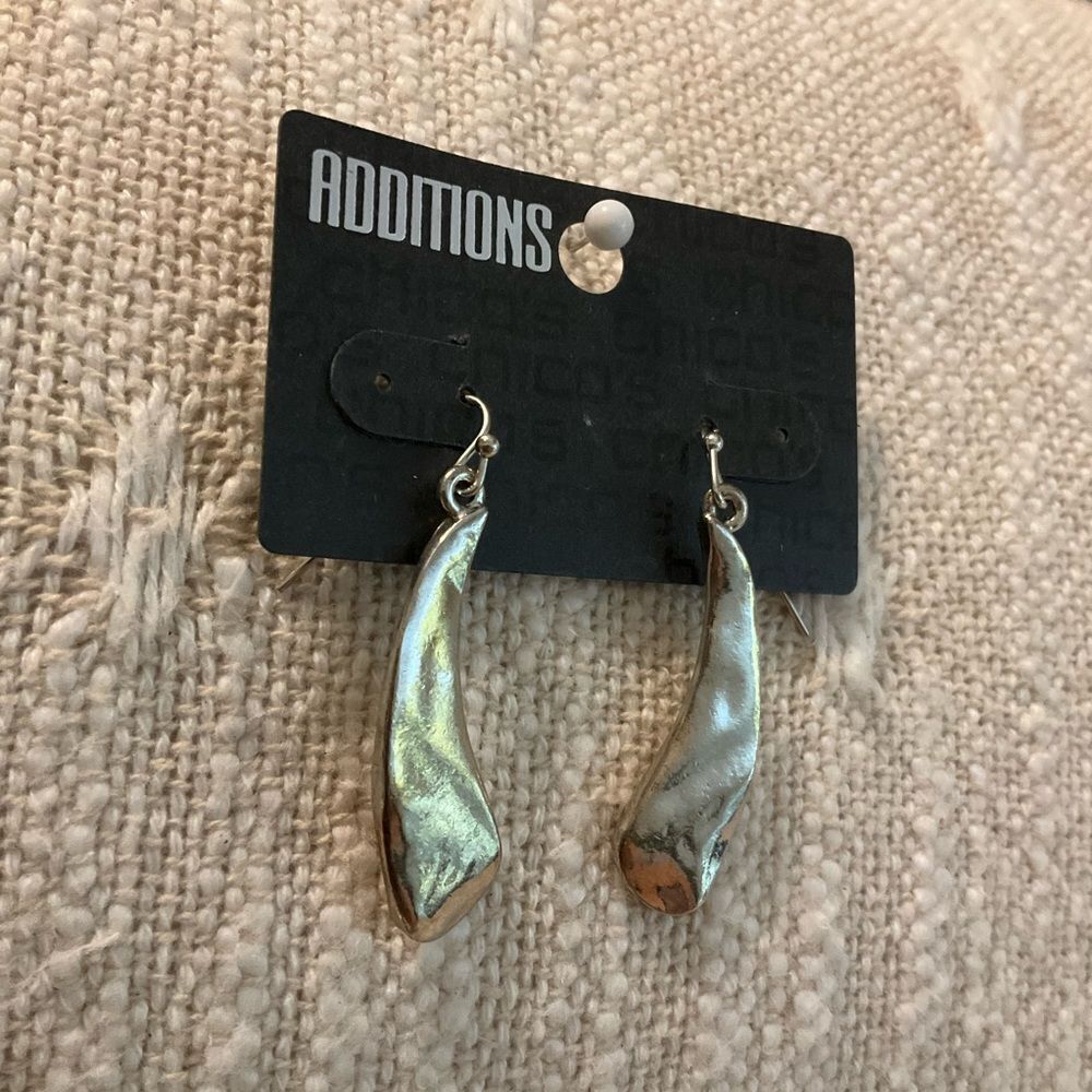 0159- Chicos Silver Dangle Earrings